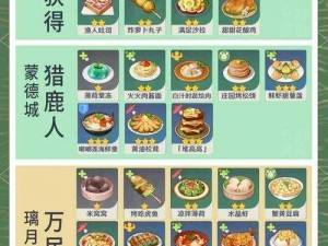 原神轻策农家菜食谱：解锁烹饪秘籍，获取美味食谱购买指南