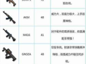 绝地求生枪械选择攻略：如何搭配武器最大化生存机率？