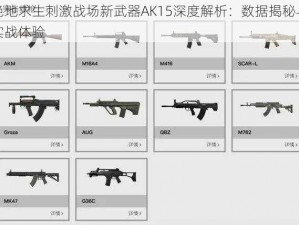 绝地求生刺激战场新武器AK15深度解析：数据揭秘与实战体验