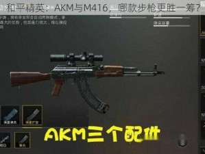 和平精英：AKM与M416，哪款步枪更胜一筹？