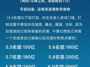 揭秘地下城的勇士打桩世界：深度解读最新设置标准及其深远影响 2021