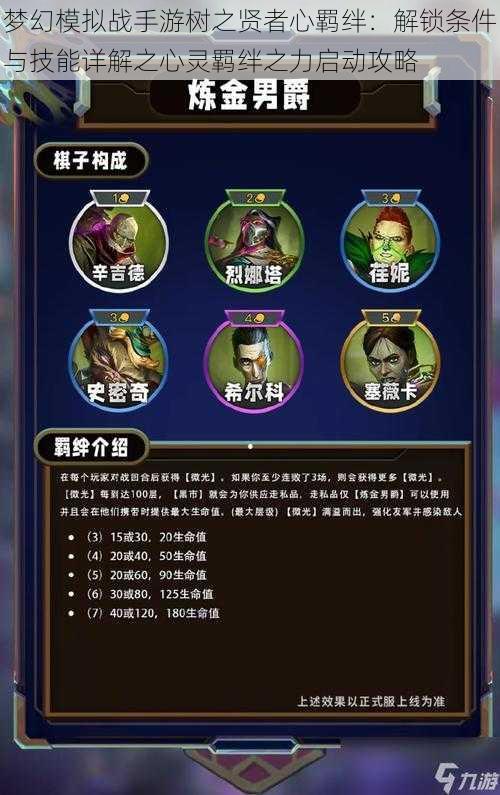 梦幻模拟战手游树之贤者心羁绊:解锁条件与技能详解之心灵羁绊之力启动攻略