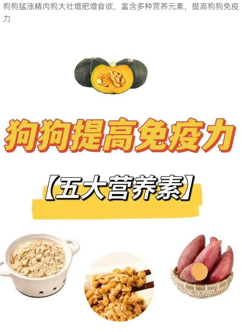 狗狗猛涨精肉狗大壮增肥增食欲,富含多种营养元素,提高狗狗免疫力