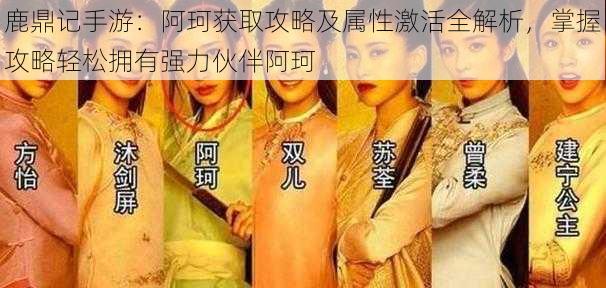 鹿鼎记手游:阿珂获取攻略及属性激活全解析,掌握攻略轻松拥有强力伙伴阿珂