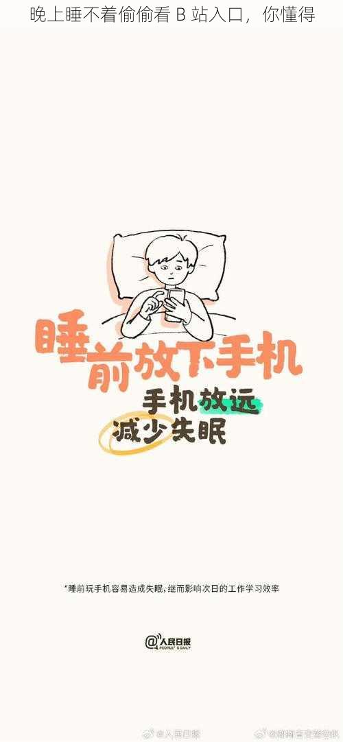 晚上睡不着偷偷看 B 站入口,你懂得