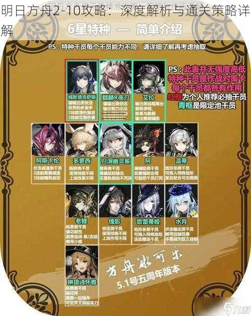 明日方舟2-10攻略:深度解析与通关策略详解