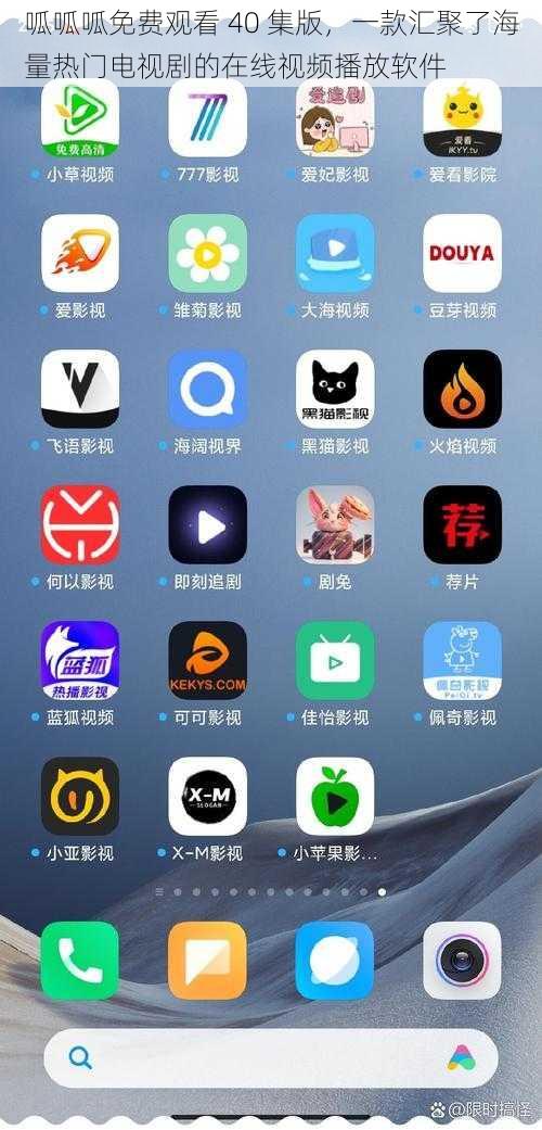 呱呱呱免费观看 40 集版，一款汇聚了海量热门电视剧的在线视频播放软件