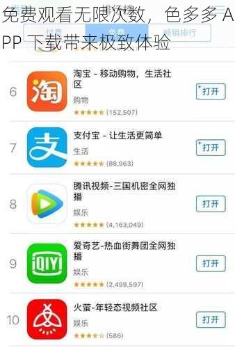 免费观看无限次数，色多多 APP 下载带来极致体验