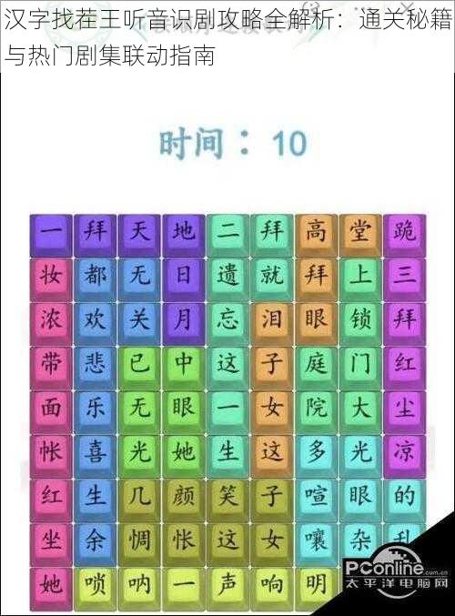 汉字找茬王听音识剧攻略全解析：通关秘籍与热门剧集联动指南