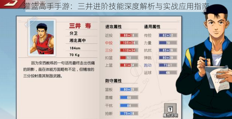 灌篮高手手游：三井进阶技能深度解析与实战应用指南