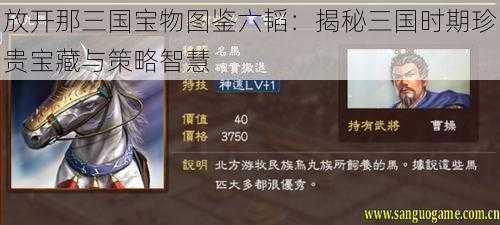 放开那三国宝物图鉴六韬：揭秘三国时期珍贵宝藏与策略智慧