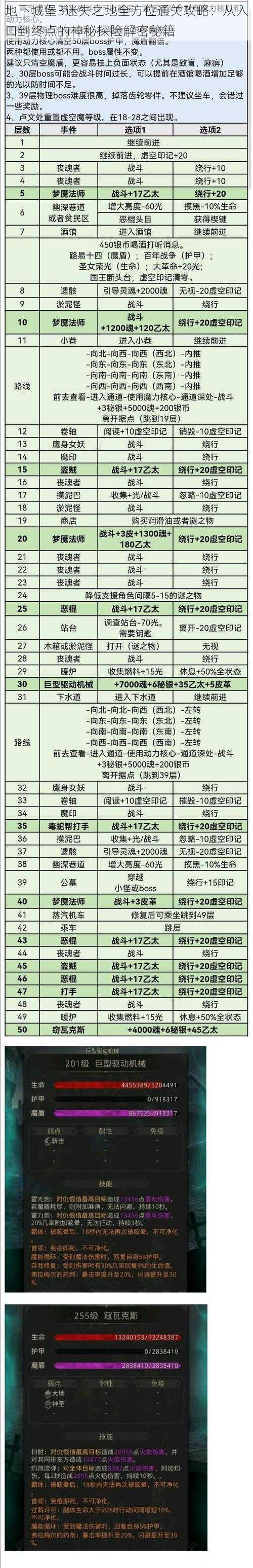 地下城堡3迷失之地全方位通关攻略：从入口到终点的神秘探险解密秘籍