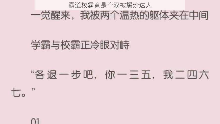 霸道校霸竟是个双被爆炒达人