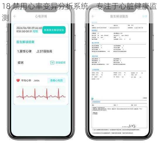 18 禁用心率变异分析系统，专注于心脏健康监测