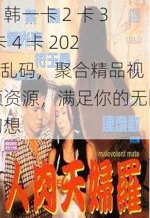 日韩一卡 2 卡 3 卡 4 卡 2021 乱码，聚合精品视频资源，满足你的无限幻想