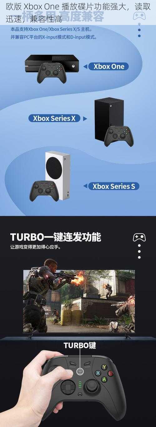 欧版 Xbox One 播放碟片功能强大，读取迅速，兼容性高