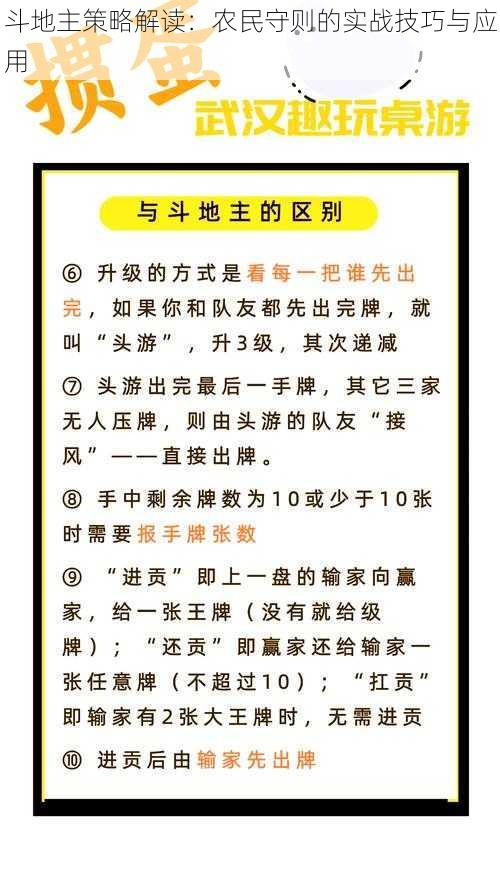 斗地主策略解读：农民守则的实战技巧与应用