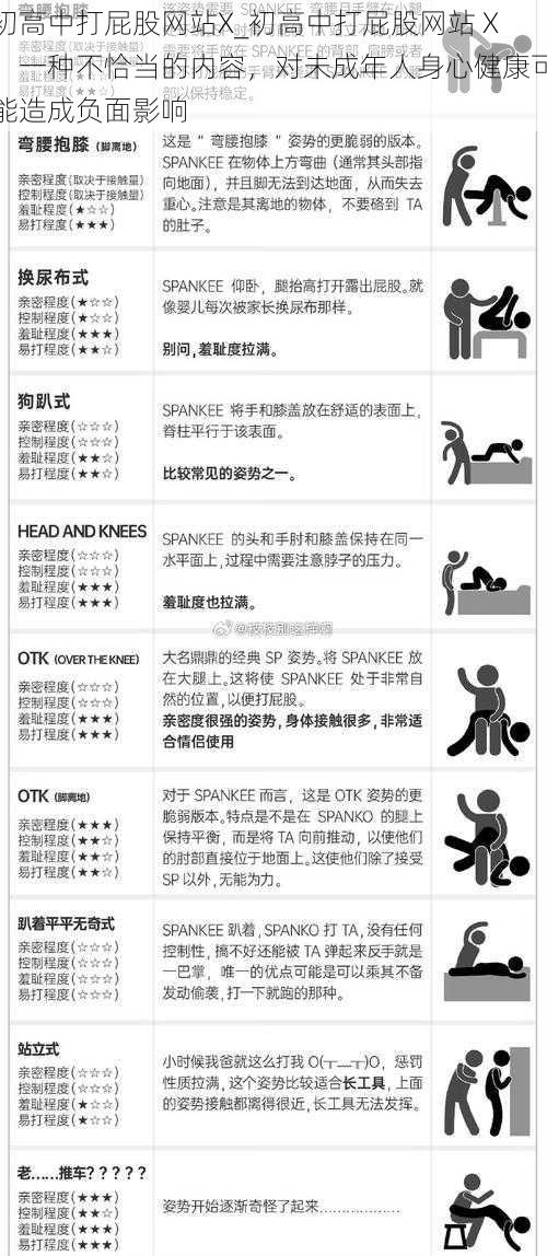 初高中打屁股网站X_初高中打屁股网站 X：一种不恰当的内容，对未成年人身心健康可能造成负面影响