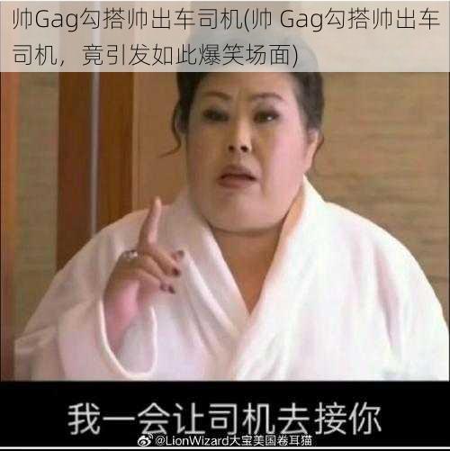 帅Gag勾搭帅出车司机(帅 Gag勾搭帅出车司机,竟引发如此爆笑场面)