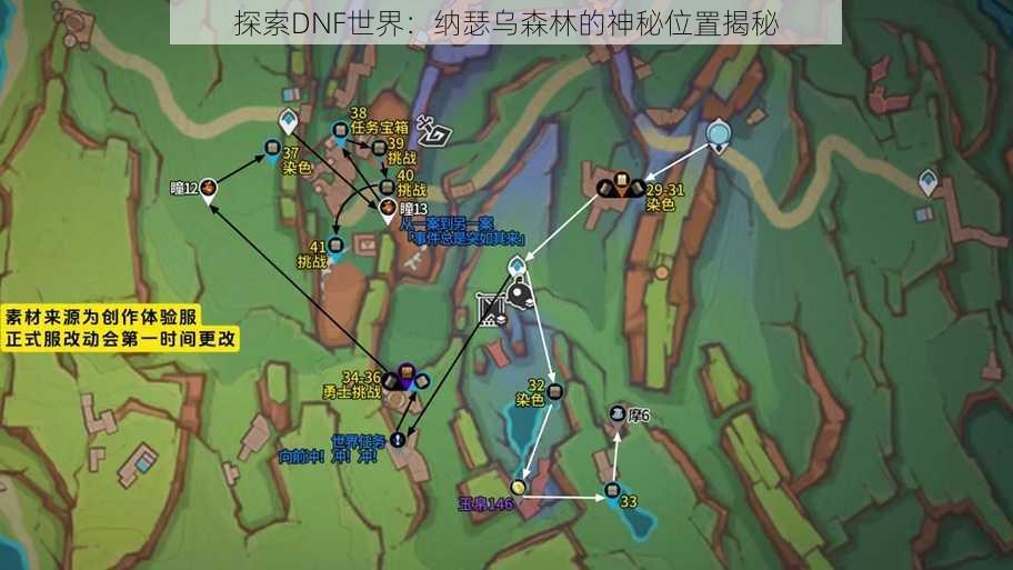 探索DNF世界：纳瑟乌森林的神秘位置揭秘