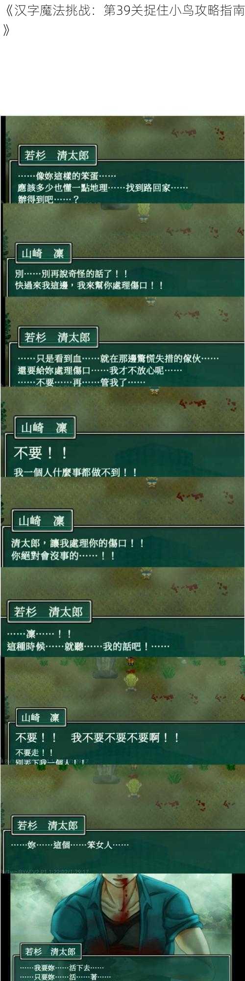 《汉字魔法挑战:第39关捉住小鸟攻略指南》