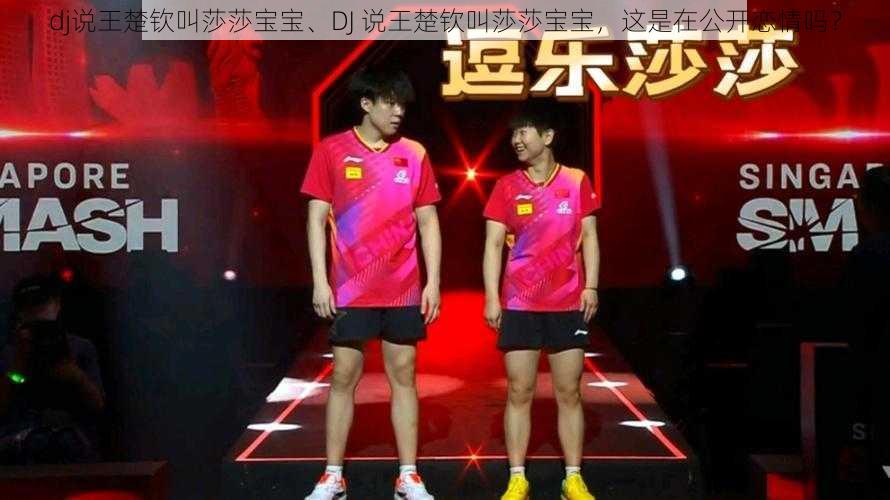 dj说王楚钦叫莎莎宝宝、DJ 说王楚钦叫莎莎宝宝，这是在公开恋情吗？