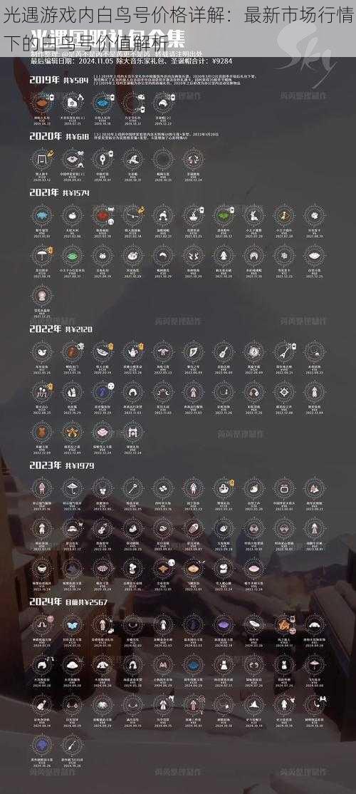 光遇游戏内白鸟号价格详解：最新市场行情下的白鸟号价值解析
