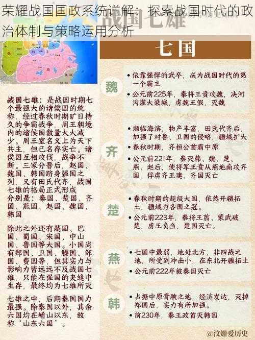 荣耀战国国政系统详解：探索战国时代的政治体制与策略运用分析