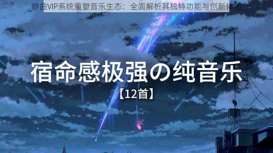 神曲VIP系统重塑音乐生态：全面解析其独特功能与创新体验