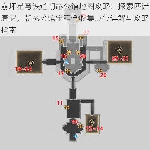 崩坏星穹铁道朝露公馆地图攻略:探索匹诺康尼,朝露公馆宝箱全收集点位详解与攻略指南