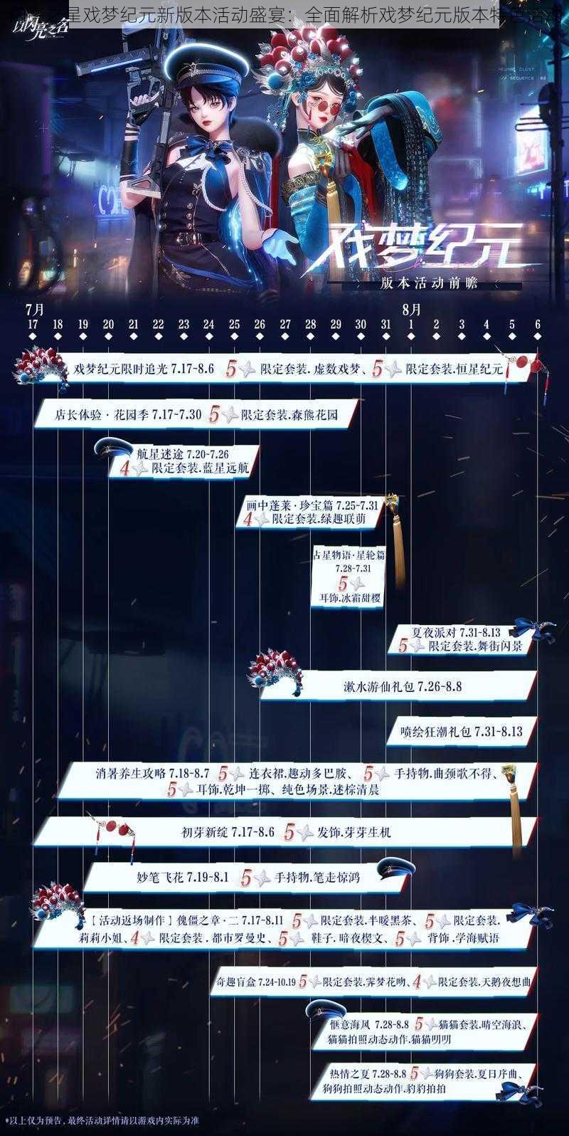 闪亮之星戏梦纪元新版本活动盛宴:全面解析戏梦纪元版本特色活动