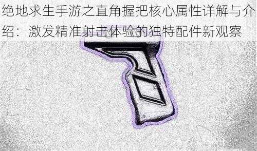 绝地求生手游之直角握把核心属性详解与介绍：激发精准射击体验的独特配件新观察