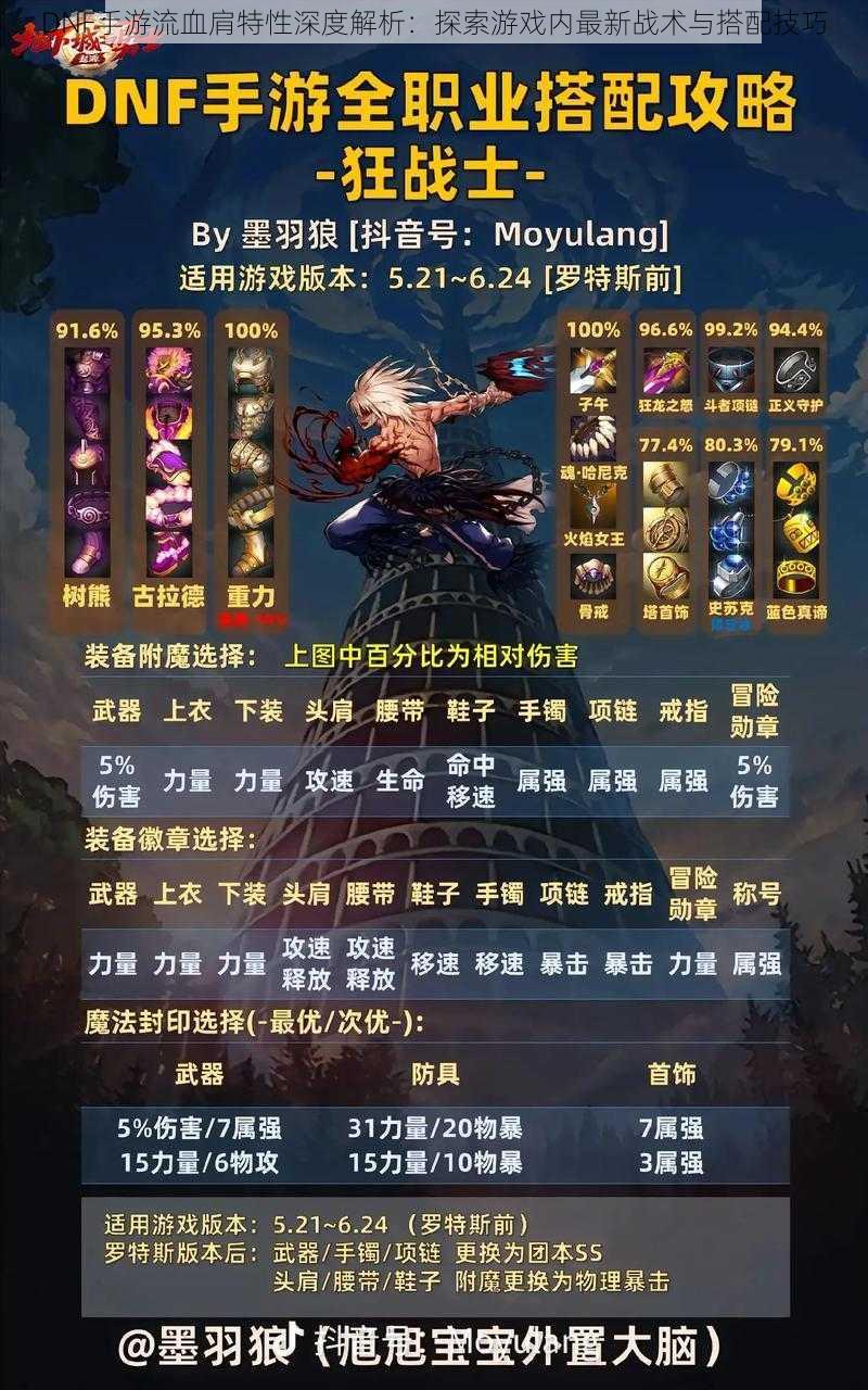 DNF手游流血肩特性深度解析:探索游戏内最新战术与搭配技巧