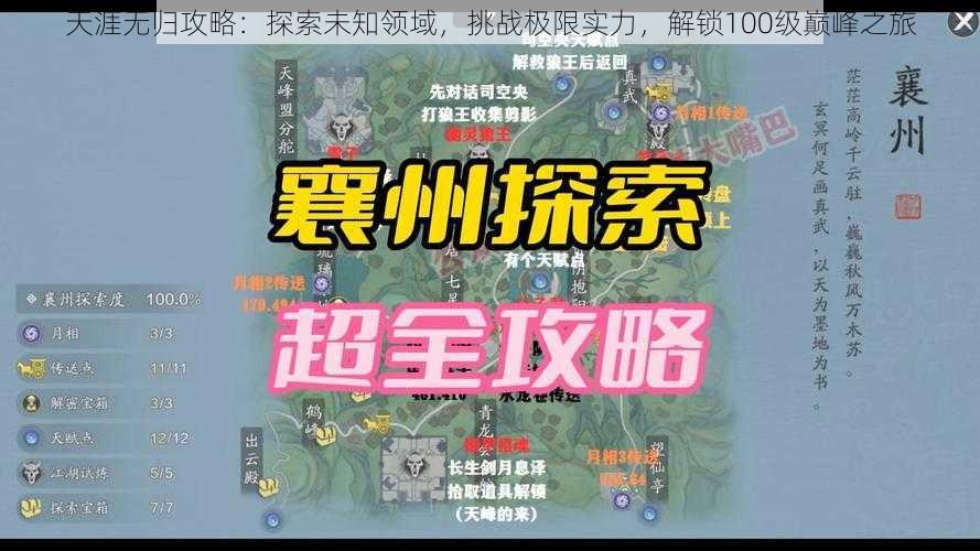 天涯无归攻略：探索未知领域，挑战极限实力，解锁100级巅峰之旅